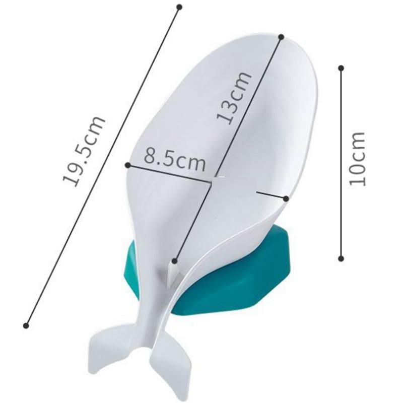 Whale Shape Soap Box Cute Kitchen Dish Brush Racks Non-Slip