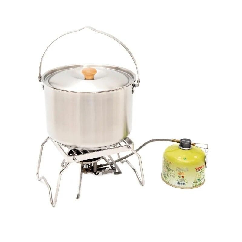 Outdoor Camping Folding Grill Portable Charcoal BBQ Grill Ultralight Pot Rack Stove Head Bracket Stainless Steel