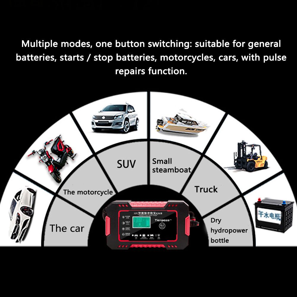 Car Battery Chargers 12.0V Battery Universal Chargers