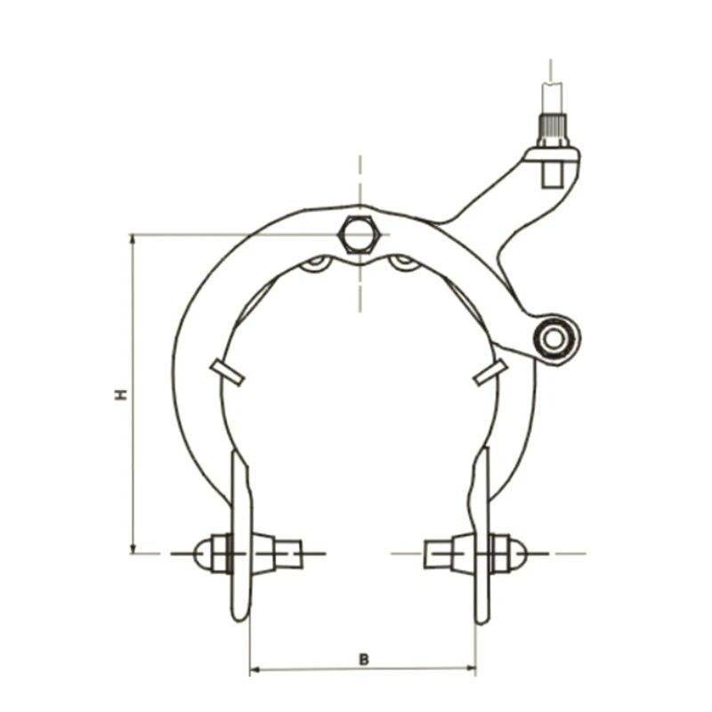 Road Bike Type C Brake Caliper Bicycle Brake Folding Bicycle Extend Brake Block Road Bike for Fixed Gear