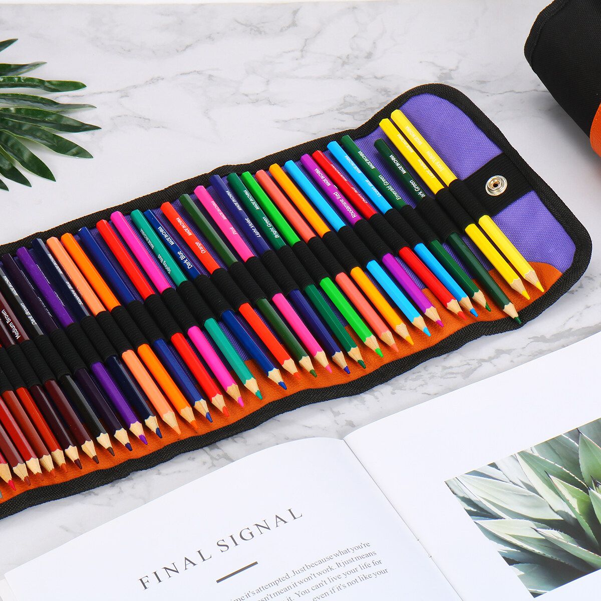 36/50/72 Pcs Drawing Sketching Set Colored Pencil With Canvas Bag And Penicl Artists Draw Sketch Kit For Painter Art Supplies 72pcs