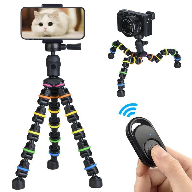 Tripod Stand with Phone Holder Mount Clip