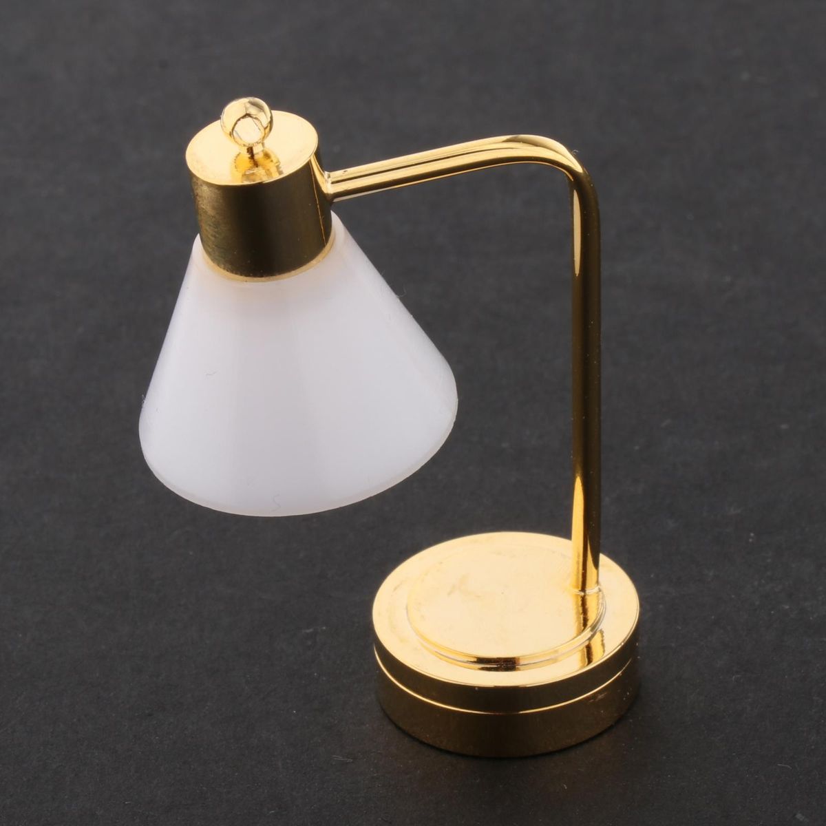 Mini Floor Lamp Doll House Ceiling Lampshade Bedroom DIY Model White