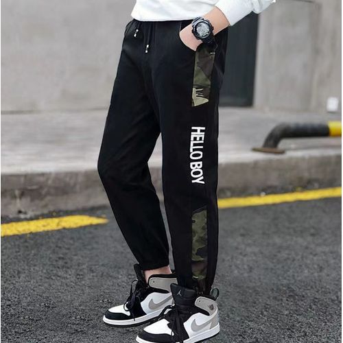 2 Pieces (Black+Green)= 5999 3D Print Kids Boy Girls Children Pants Jeans Trousers