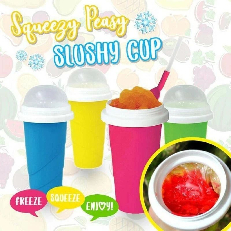 Quick-frozen Smoothies Newly Durable Slushy Ice Cream Maker Squeeze Slush Quick Cooling Cup Milkshake Bottle Smoothie Cup