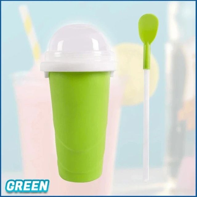 Quick-frozen Smoothies Newly Durable Slushy Ice Cream Maker Squeeze Slush Quick Cooling Cup Milkshake Bottle Smoothie Cup