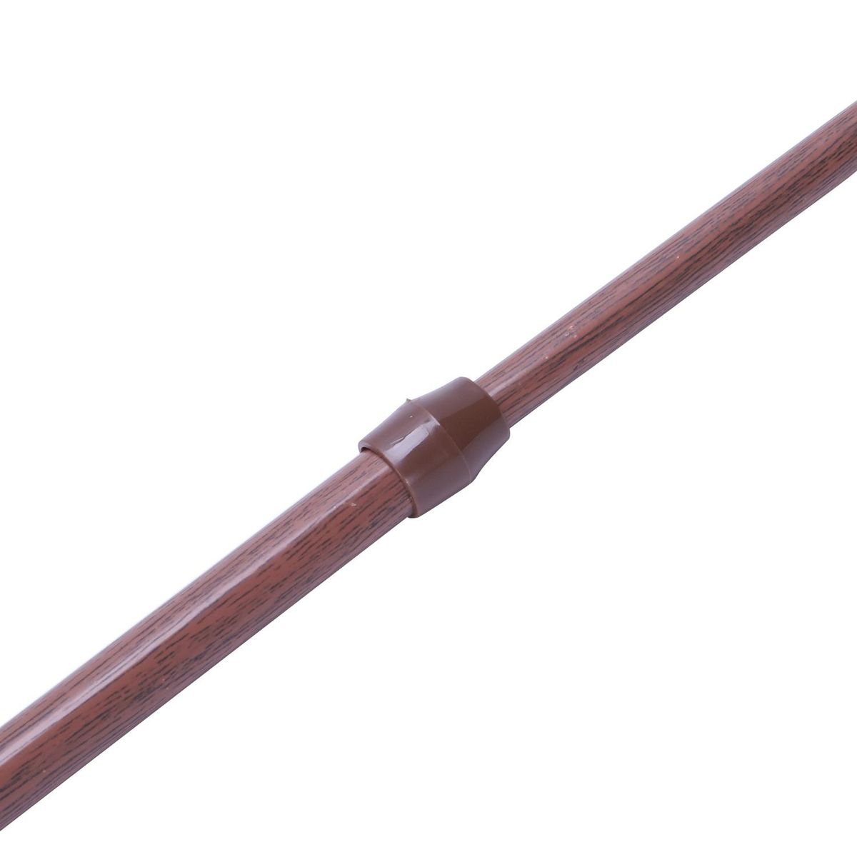 Extendable Telescopic Spring Loaded Net Voile Tension Curtain Rail Pole Rods,55-90Cm,Wood color