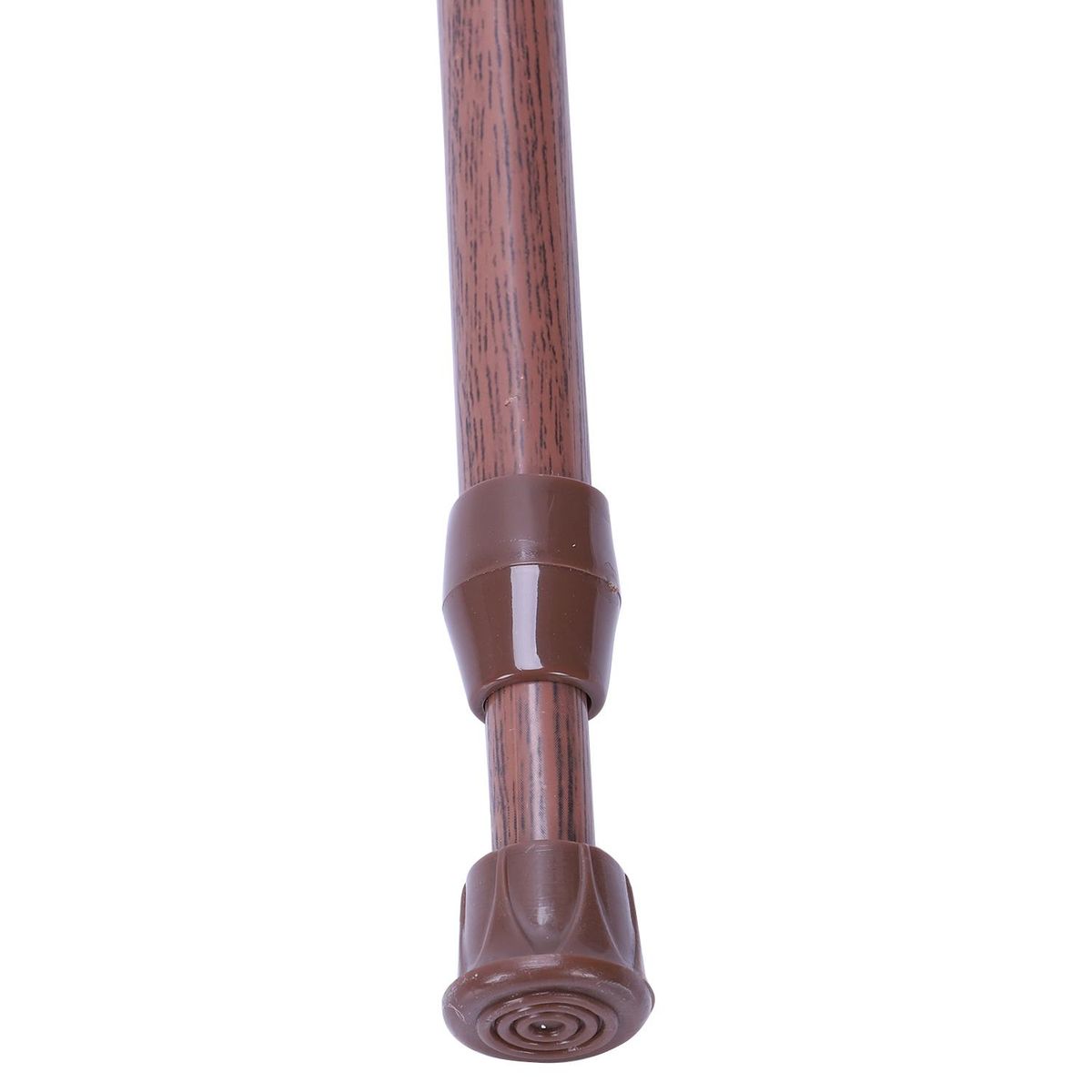 Extendable Telescopic Spring Loaded Net Voile Tension Curtain Rail Pole Rods,55-90Cm,Wood color
