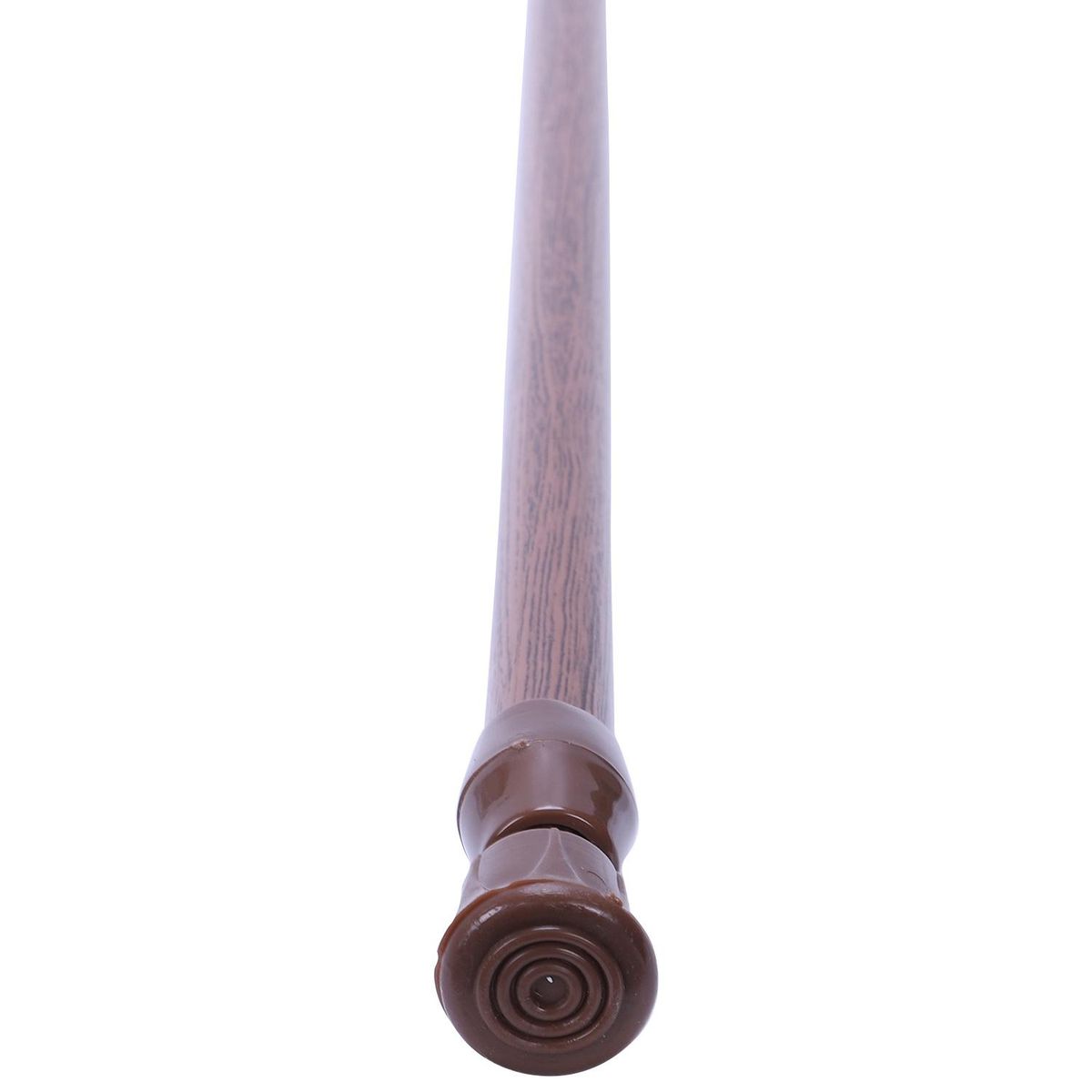 Extendable Telescopic Spring Loaded Net Voile Tension Curtain Rail Pole Rods,55-90Cm,Wood color