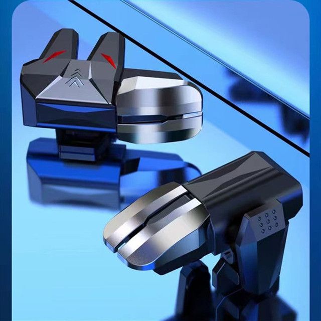 S1 6 Fingers Game Trigger Joystick Aim Shooting For PUBG Mobile Phone Gaming Accessorie L1R1 Alloy Key Button For IPhone Android