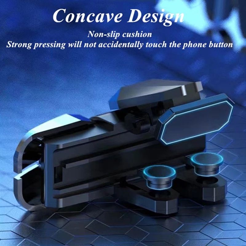 S1 6 Fingers Game Trigger Joystick Aim Shooting For PUBG Mobile Phone Gaming Accessorie L1R1 Alloy Key Button For IPhone Android