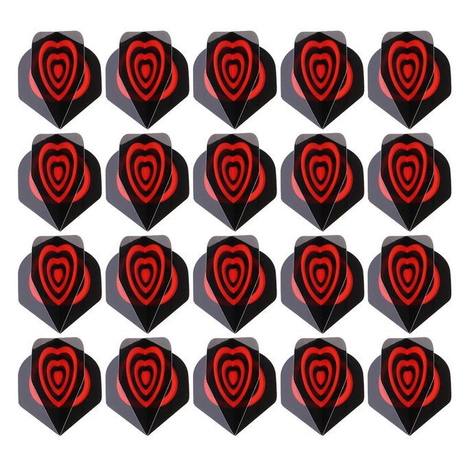Set 20 Standard Dart Flights Professional Durable PET Dart Tail Type H