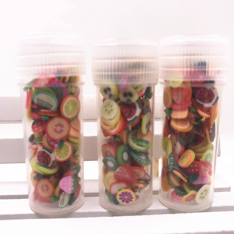 Colorful Soft Slime Fruit Slices Scented Stress Relief