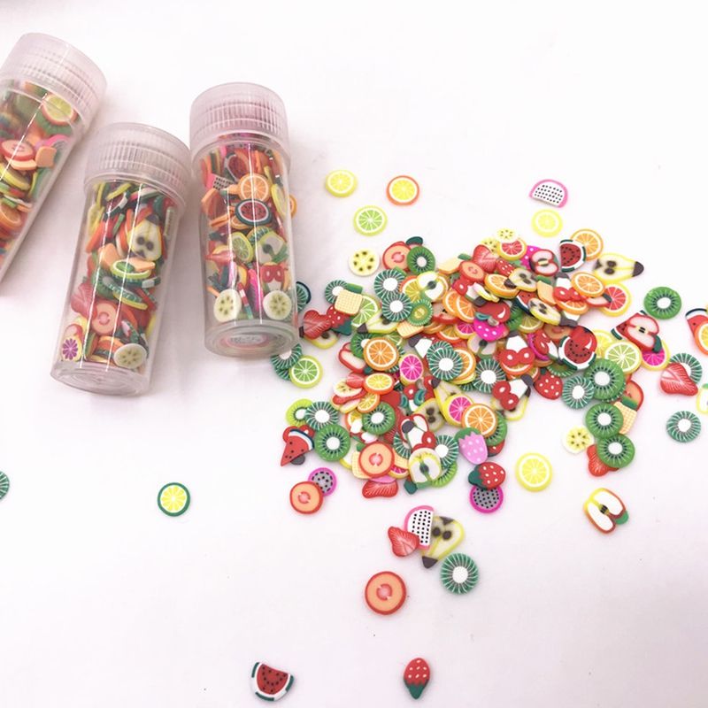 Colorful Soft Slime Fruit Slices Scented Stress Relief