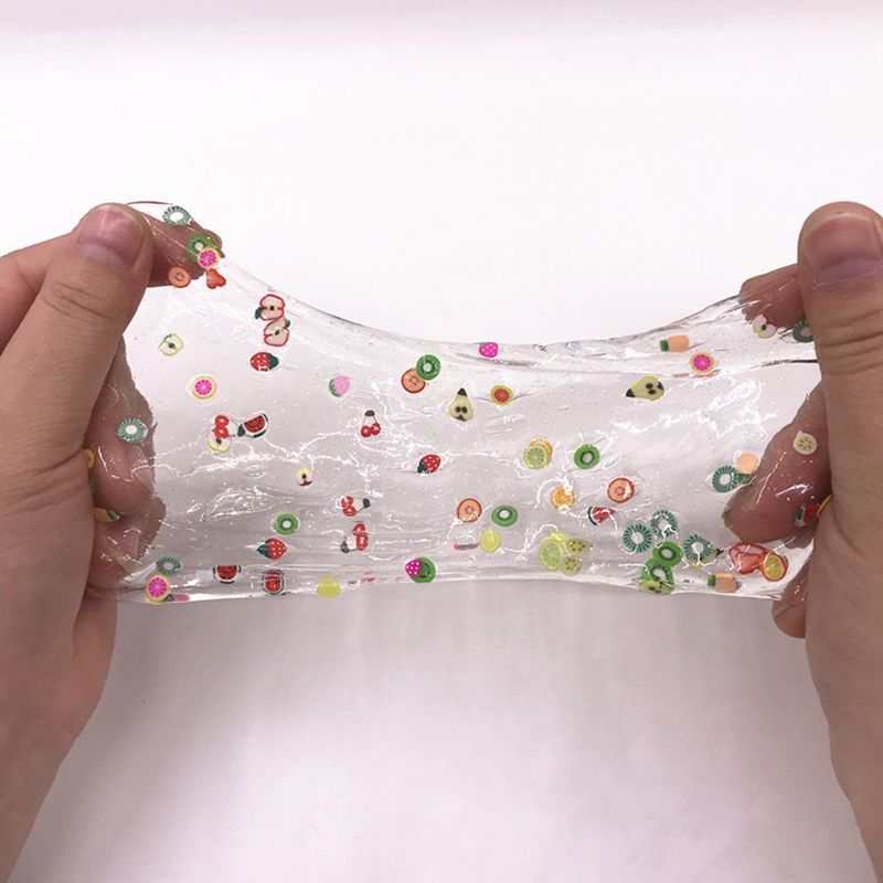 Colorful Soft Slime Fruit Slices Scented Stress Relief