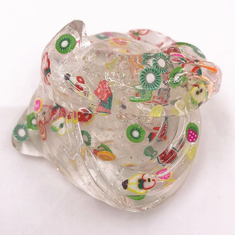 Colorful Soft Slime Fruit Slices Scented Stress Relief