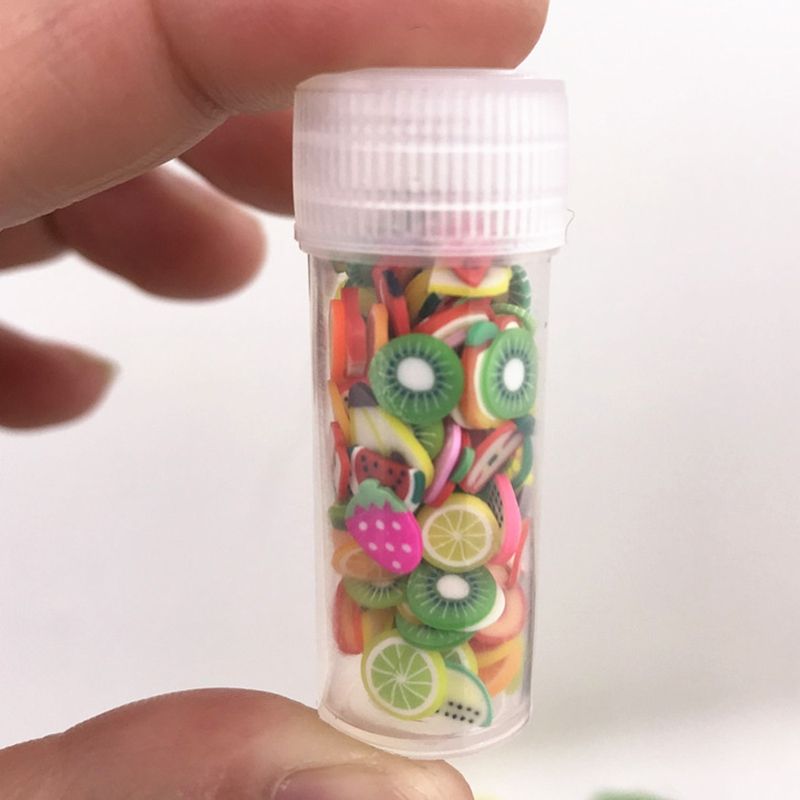 Colorful Soft Slime Fruit Slices Scented Stress Relief