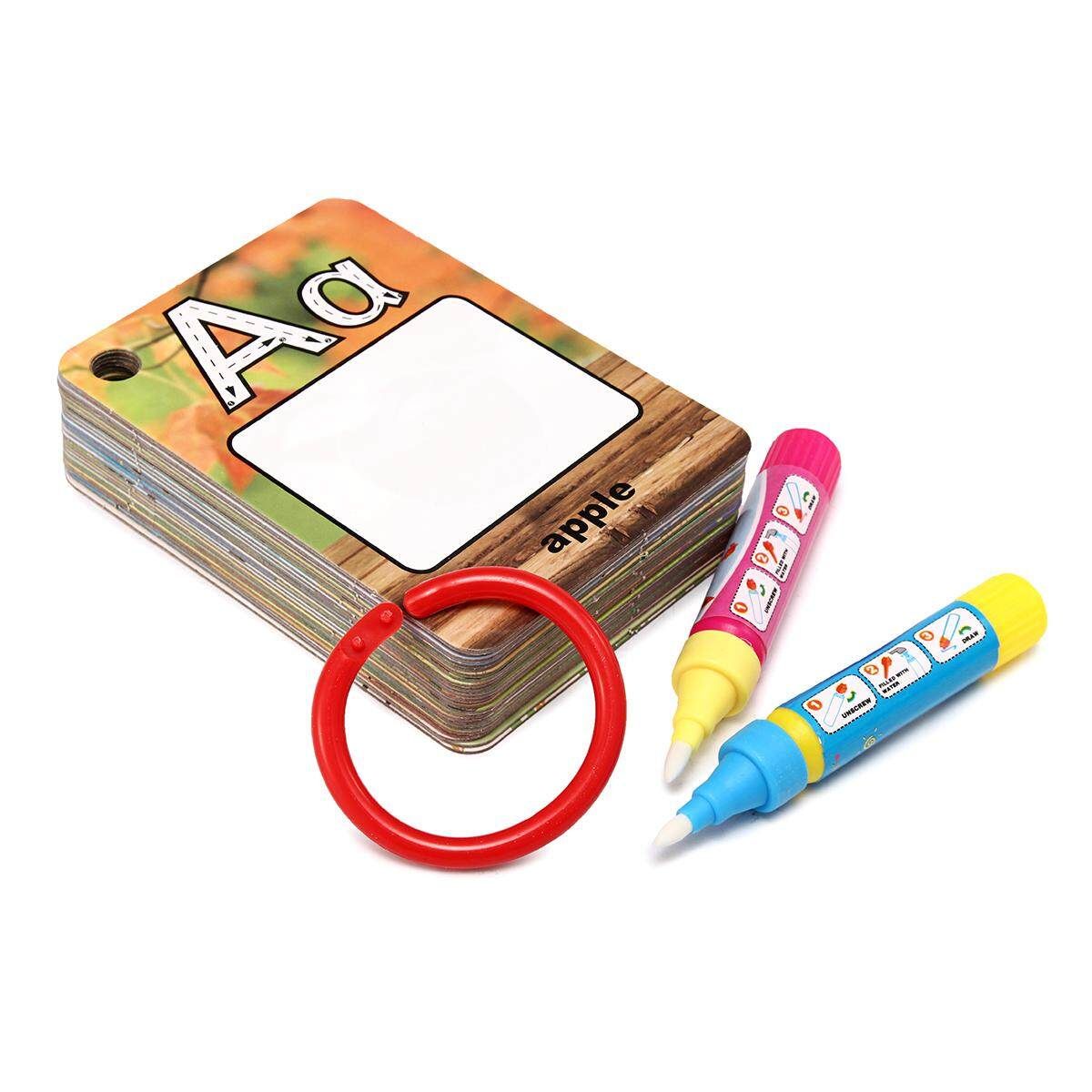 Kids Magic Water Drawing Flash Card Kids Early Education Learning Cards Letter