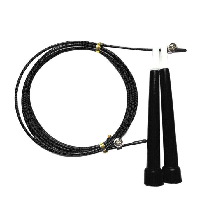 UJ Steel Wire Jump Rope Ultra-speed Ball Bearing Skipping Jumping-black
