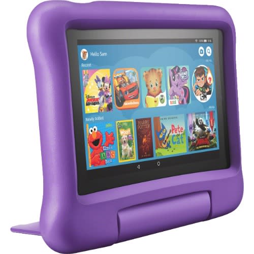 Fire 7 Tablet with Alexa  - 7" Display -  1GB RAM - 16 GB ROM  + Purple Back Proof Case