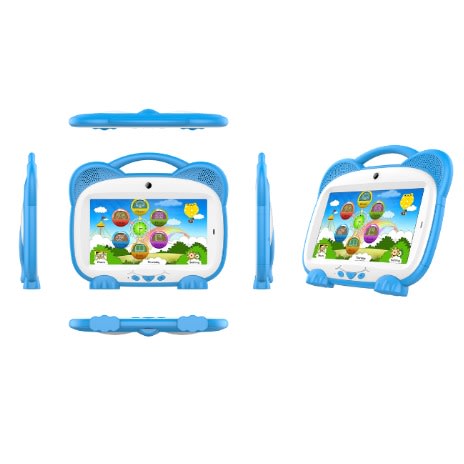 Modio M710 Kids Tablet - 7-INCH - 32GB ROM - 2GB RAM - 4G LTE - Zoom + Google Meet - Blue