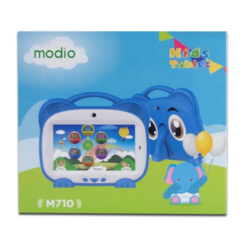 Modio M710 Kids Tablet - 7-INCH - 32GB ROM - 2GB RAM - 4G LTE - Zoom + Google Meet - Blue