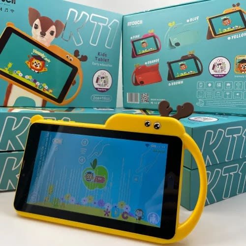 Kt1 Android Tablet For Kids Education - 7" -2GB RAM - 16GB ROM - Wifi - 3000mah - Yellow