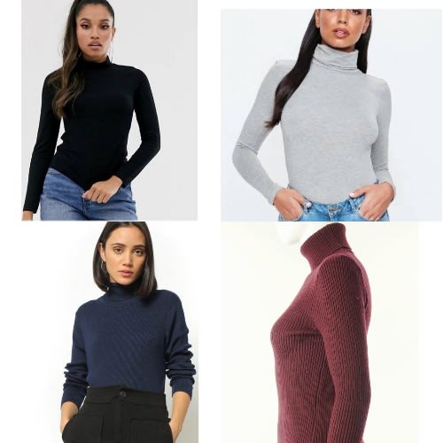 Body Hug Long Sleeve Tops - 4 Pieces