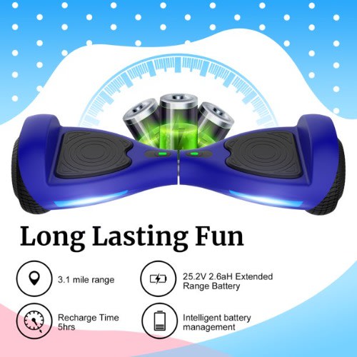 Fluxx Fx3 Hoverboard With 6.2 Mph Max Speed