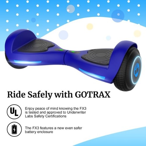 Fluxx Fx3 Hoverboard With 6.2 Mph Max Speed