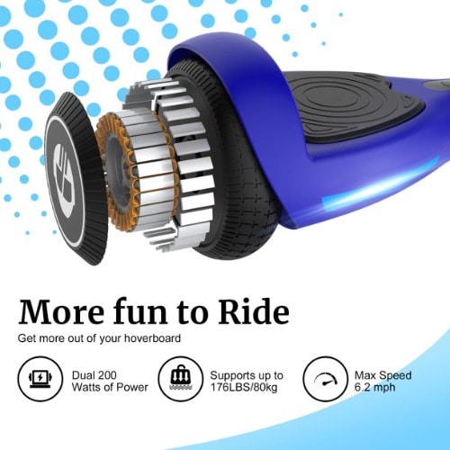 Fluxx Fx3 Hoverboard With 6.2 Mph Max Speed
