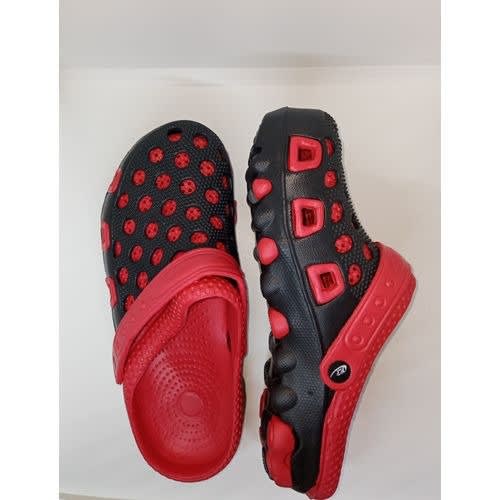 Crocs Clog Sandals - Black And Red