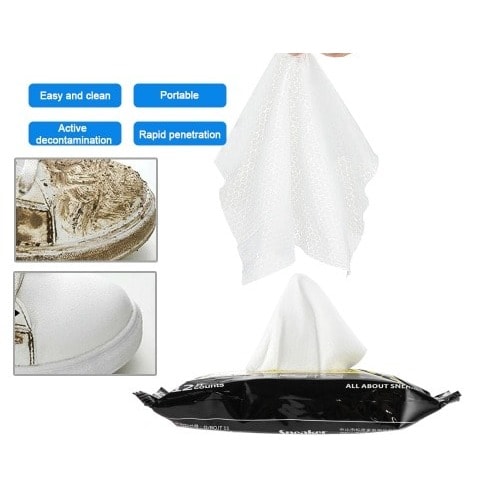 12Pieces Disposable Shoe Shine Quick Wipes For Cleaning Shoe Stains And Dust