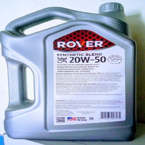 ROVER Usa 20w-50 Synthetic Blend  Motor Oil - 4.73L