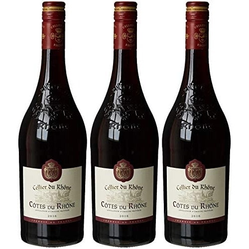 Cellier Du Rhone - Cotes Du Rhone Red Wine - 75cl X 3 Bottles