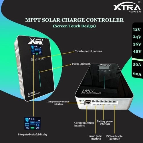 Xtrapower Mppt Touch Screen Charge Controller - 48v - 80a