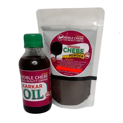 Chebe Powder - 100g & Karkar Oil - 200ml