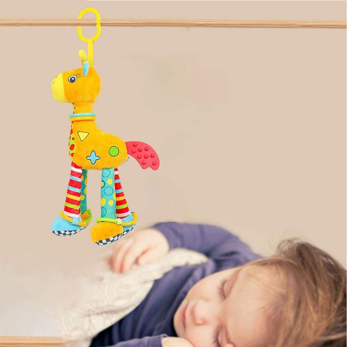 Baby Hanging Rattles Teether Toys Animal Shape Colorful Giraffe Shape