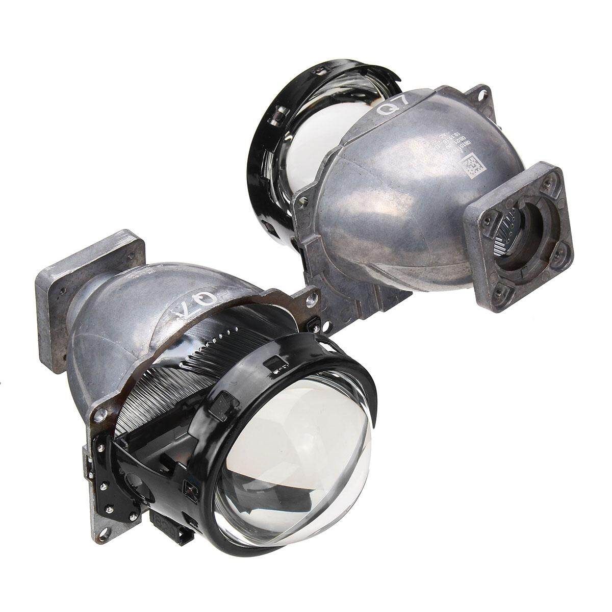 1 Pair 3.0'' D Q7 HID Headlight Bi-Xenon Projector Lens For D1 D2 D3 D4 Bulb Upgrade (LHD)