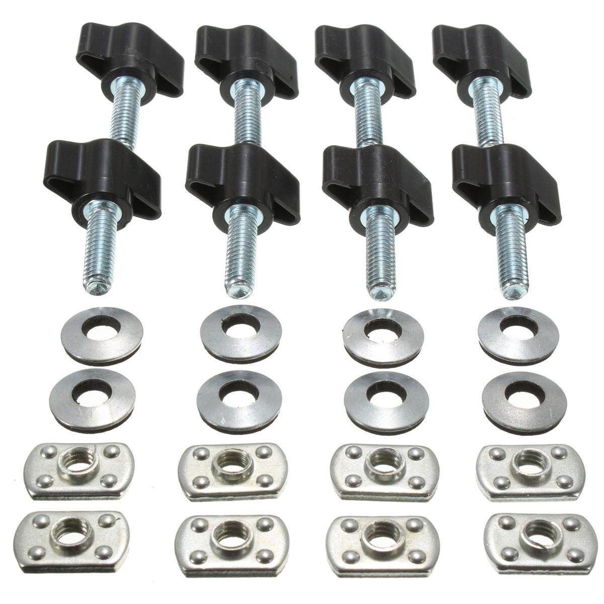 Universal Hard Top Quick Removal Fastener Nut Screws For Jeep YJ TJ JK Red (red)