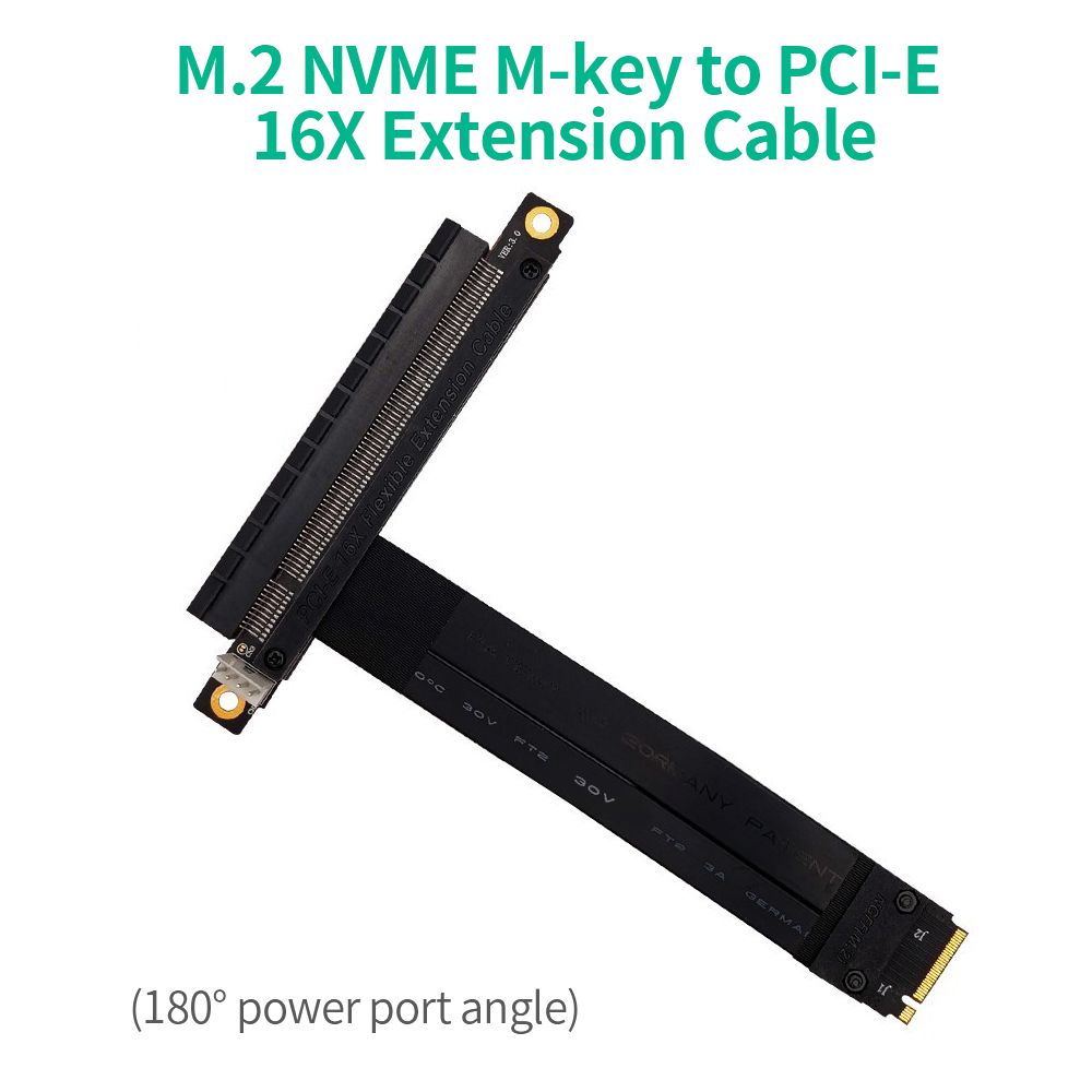 M.2 NVME M-key To PCI-E 3.0 16X Extension Cable High-speed