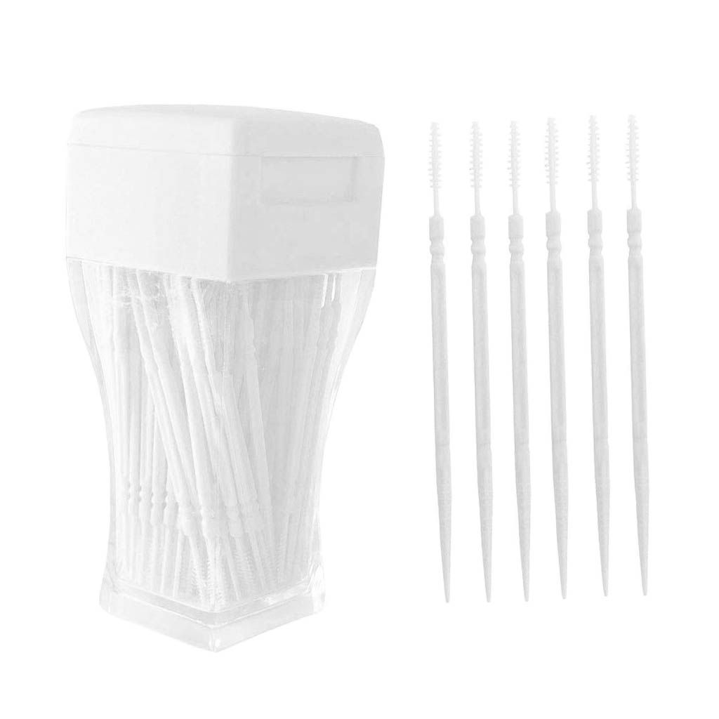 200 Pieces Interdental Brushes Interdental Brushes Interdental White