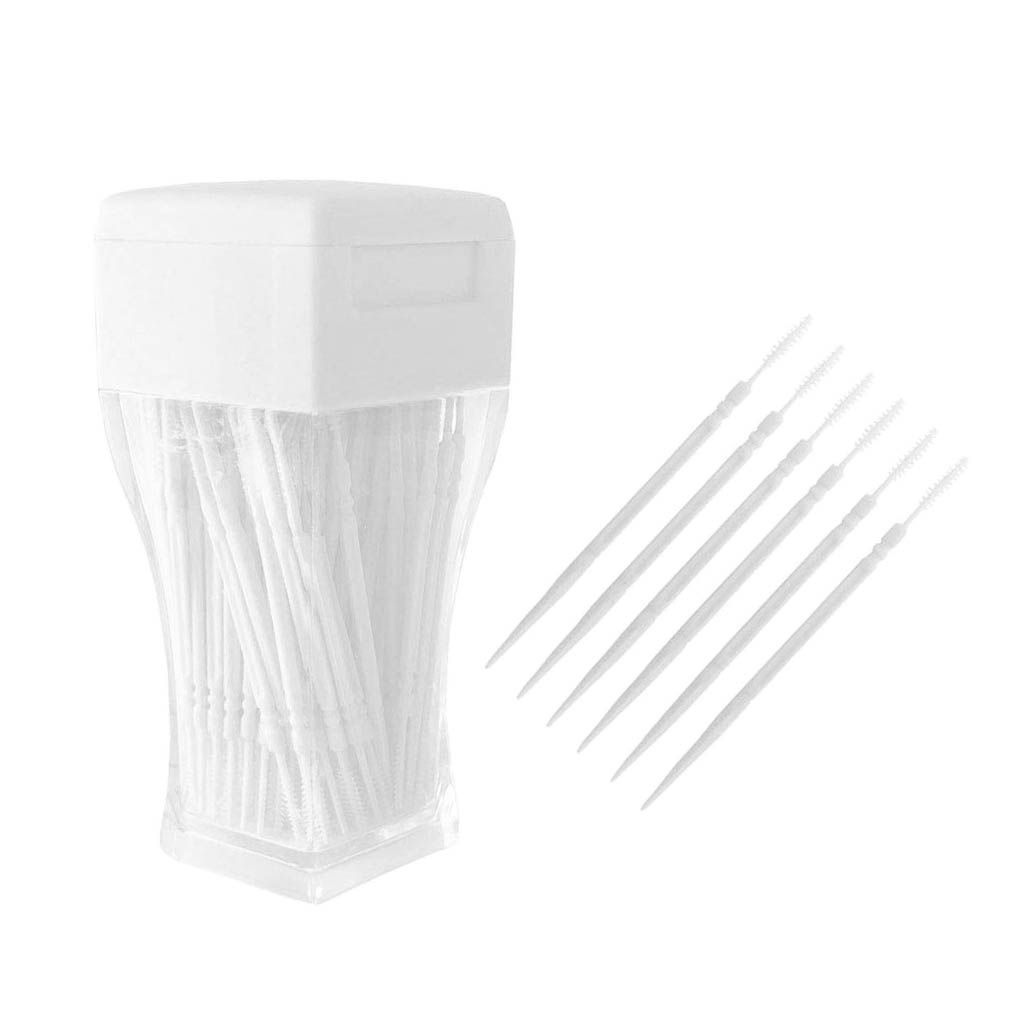 200 Pieces Interdental Brushes Interdental Brushes Interdental White