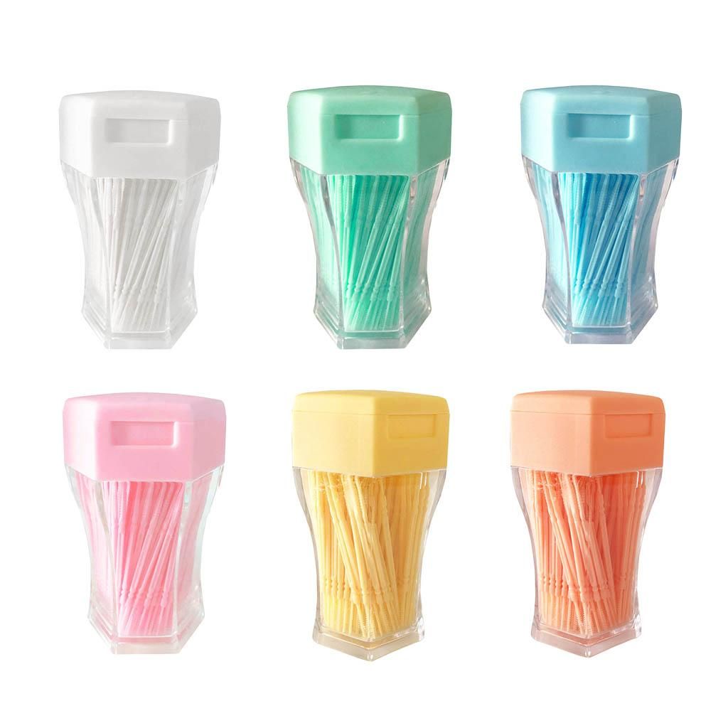 200 Pieces Interdental Brushes Interdental Brushes Interdental White