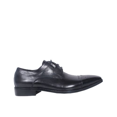 Leather Men's Shoe Msh-3599 - Black