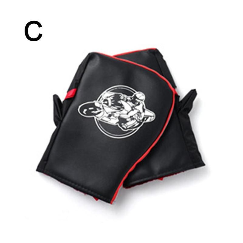 1PCS Uni Waterproof Motorcycle Motor Handlebar Snowmobile Winter Hand Warm Covers Gloves Scooter Biker Accessories C