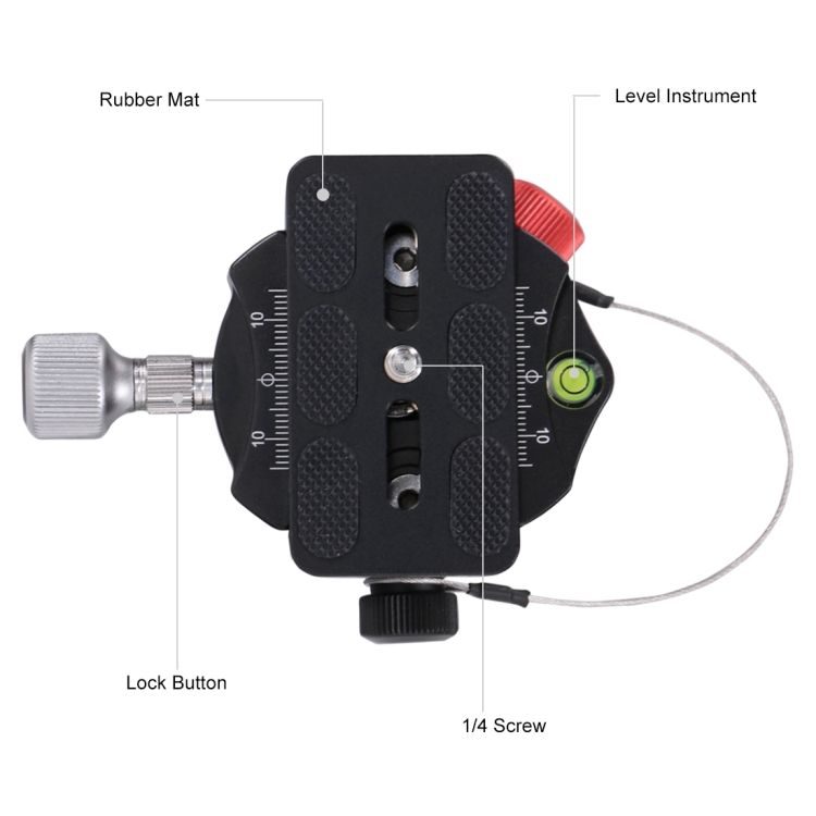 Aluminum Alloy Panoramic Indexing Rotator Ball Head