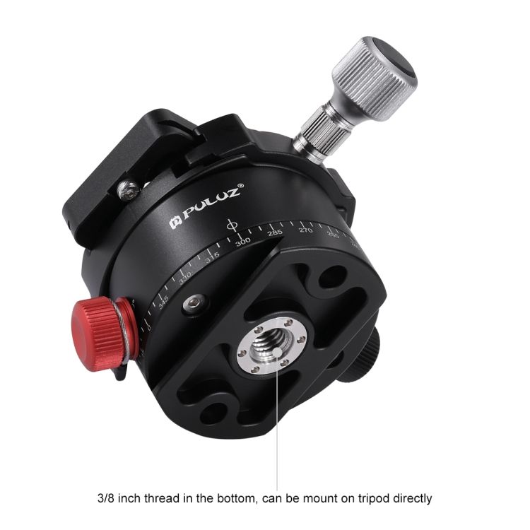 Aluminum Alloy Panoramic Indexing Rotator Ball Head