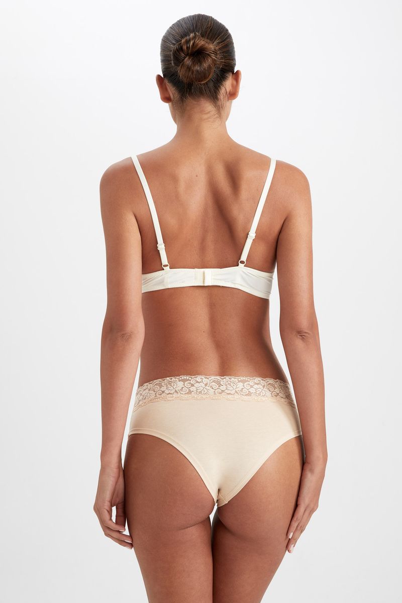 Woman Hipster 3 Package Slip-Brown