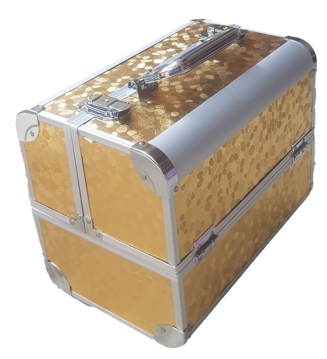 Professional Makeup Box Gold Colour